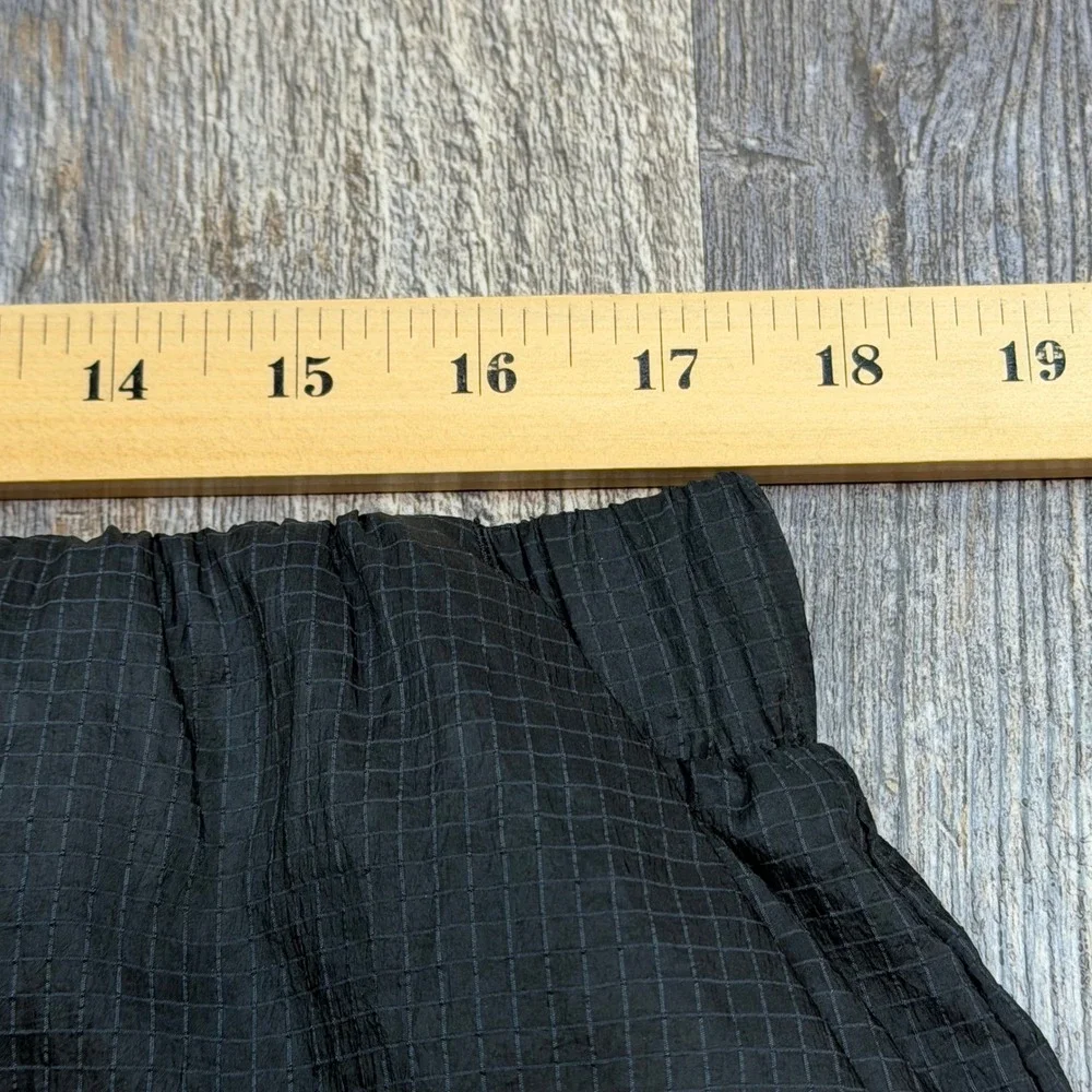 Alo Yoga Cargo Pants Womens L Black Baggy Ripstop Lightweight Bungee Dance Y2K